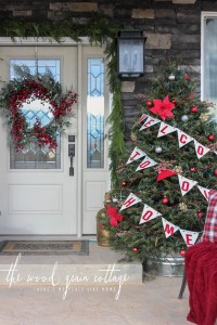 Christmas Front Porch by The Wood Grain Cottage