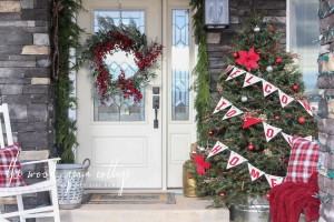 Christmas Front Porch by The Wood Grain Cottage