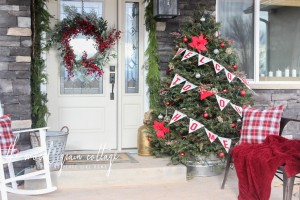 Christmas Front Porch by The Wood Grain Cottage