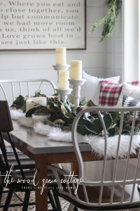Decorating Our Breakfast Nook Table For Christmas by The Wood Grain Cottage