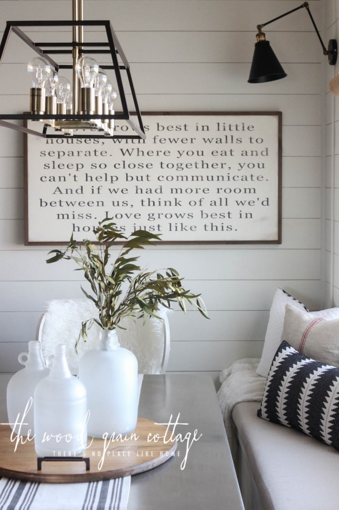 New Breakfast Nook Light by The Wood Grain Cottage