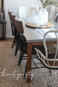 New Breakfast Nook Table by The Wood Grain Cottage