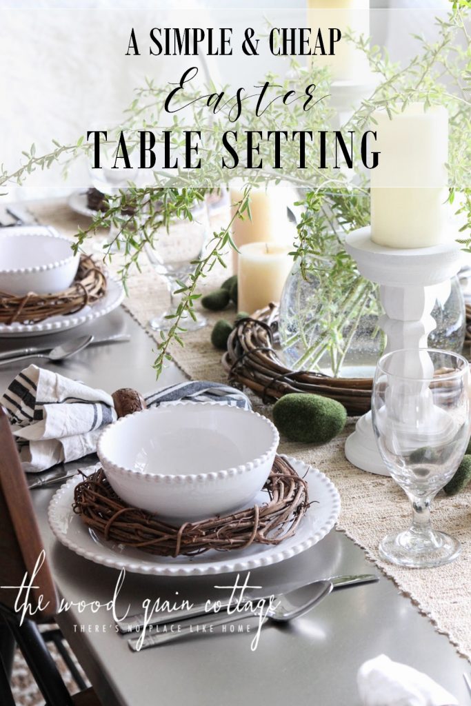 Setting The Table For Easter by The Wood Grain Cottage