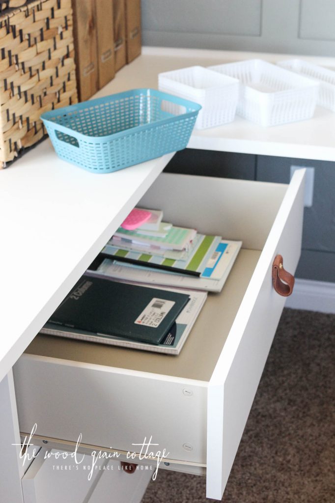 How To Organize Desk Drawers... The Cheap Way by The Wood Grain Cottage