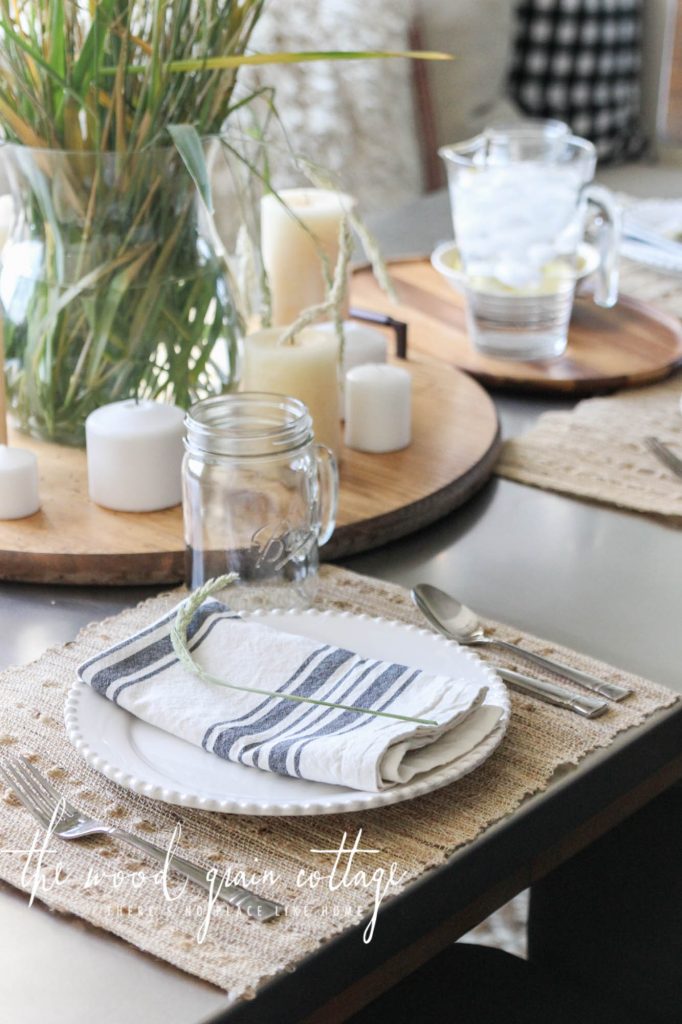 Summer Table Setting by The Wood Grain Cottage