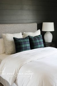 Guest Bedroom Headboard Makeover by The Wood Grain Cottage