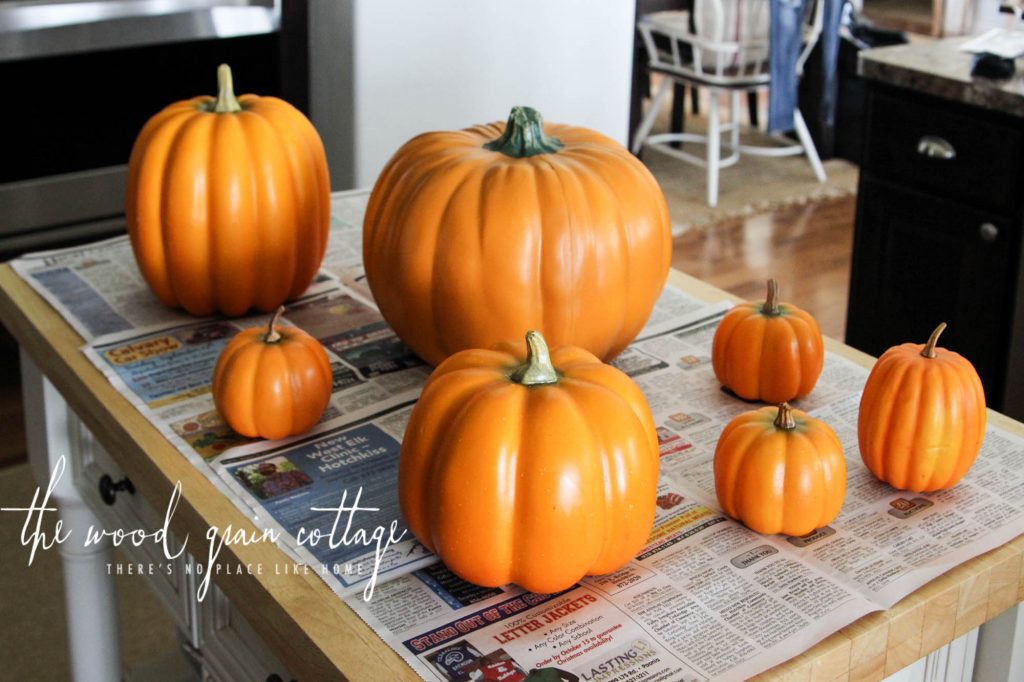 DIY Painted Pumpkins by The Wood Grain Cottage