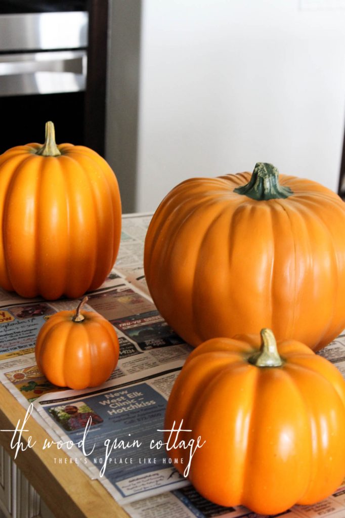 DIY Painted Pumpkins by The Wood Grain Cottage