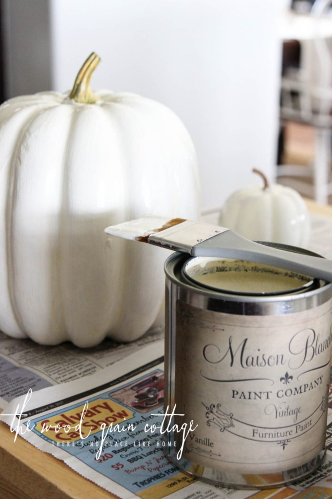 DIY Painted Pumpkins by The Wood Grain Cottage