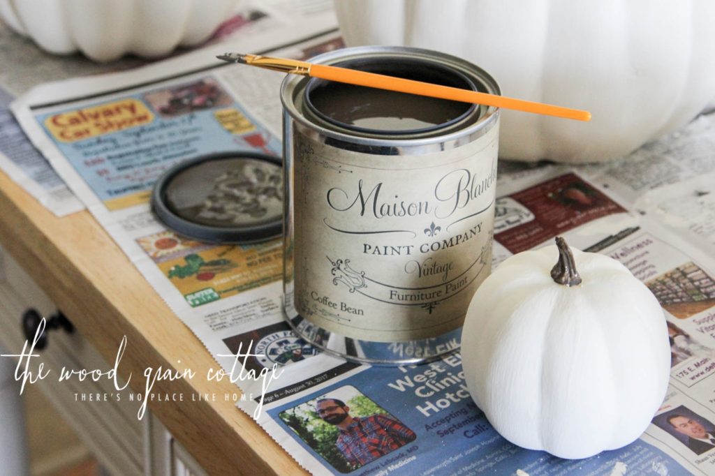 DIY Painted Pumpkins by The Wood Grain Cottage