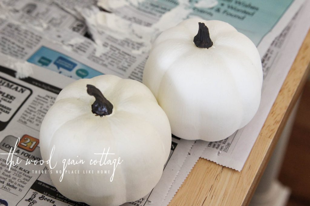 DIY Painted Pumpkins by The Wood Grain Cottage