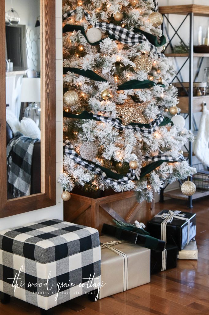 Flocked Christmas Tree by The Wood Grain Cottage