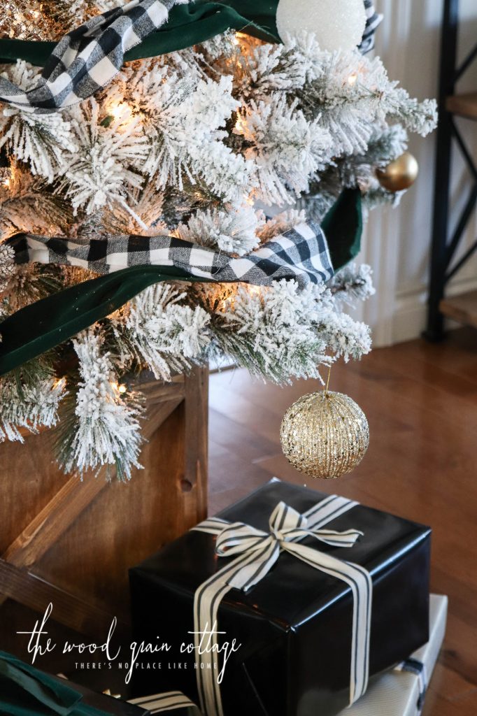 Flocked Christmas Tree by The Wood Grain Cottage