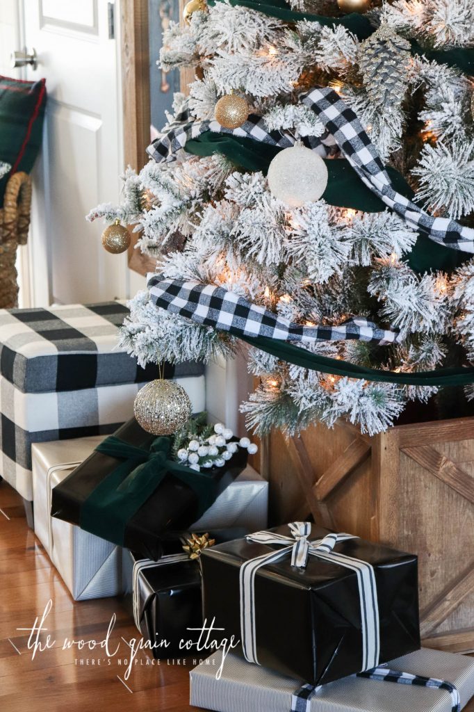 Flocked Christmas Tree by The Wood Grain Cottage