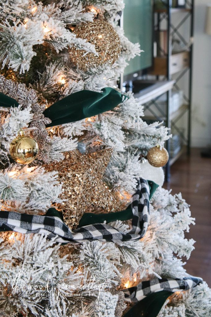 Flocked Christmas Tree by The Wood Grain Cottage