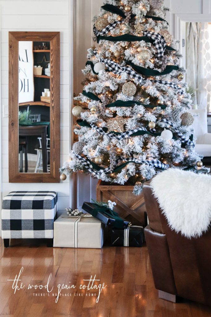 Flocked Christmas Tree by The Wood Grain Cottage