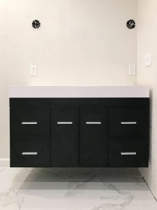 How We Installed Our Floating Vanity by The Wood Grain Cottage