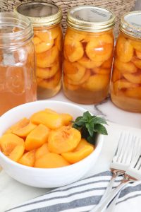 Homemade Canned Peaches by The Wood Grain Cottage