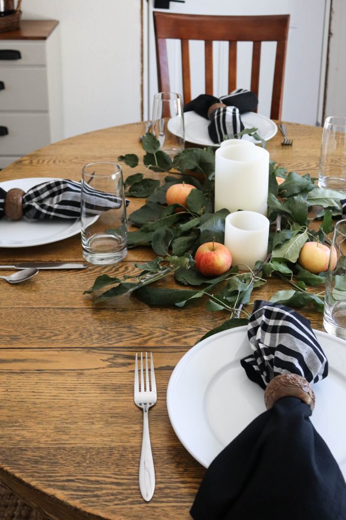 A Simple Fall Table Setting by The Wood Grain Cottage