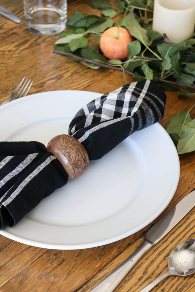 A Simple Fall Table Setting by The Wood Grain Cottage