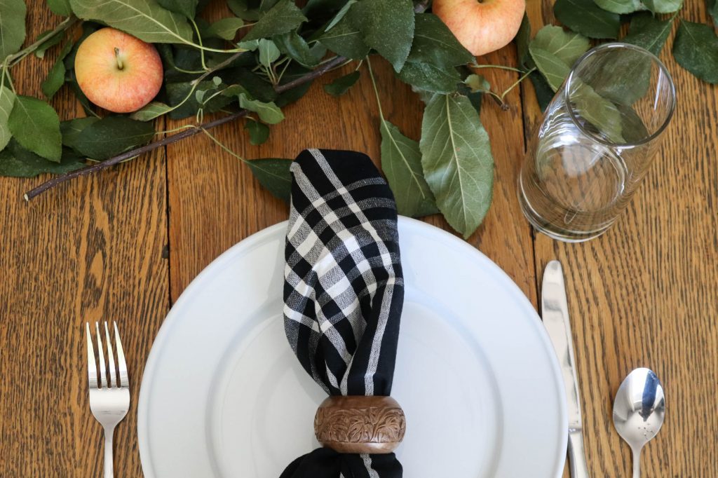 A Simple Fall Table Setting by The Wood Grain Cottage