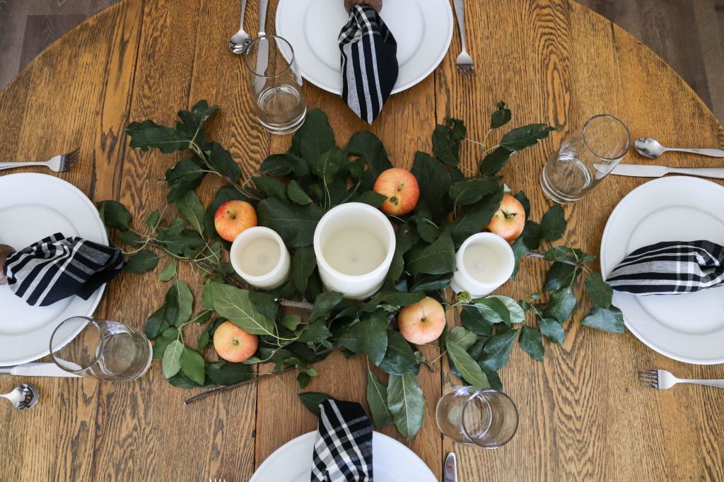 A Simple Fall Table Setting by The Wood Grain Cottage