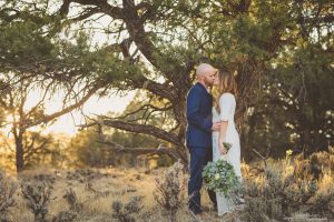 A picture of Shayna and Todd on their wedding day.