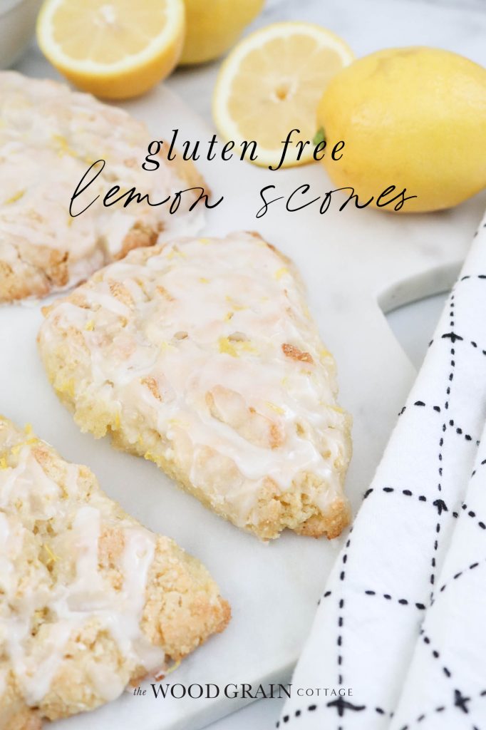 A picture of gluten free lemon scones.