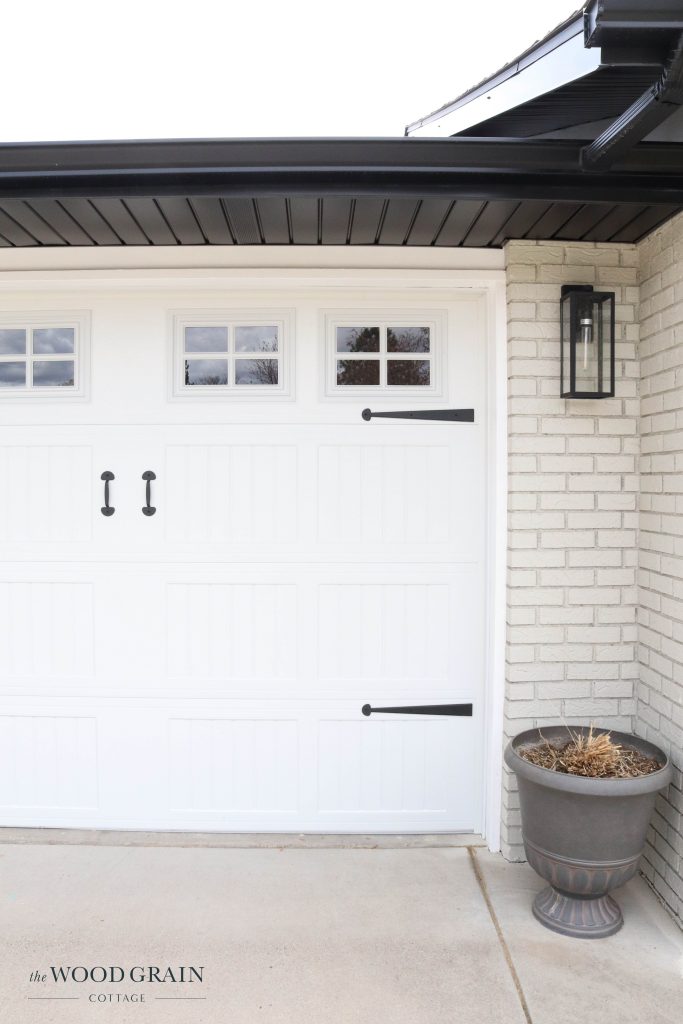 A picture of the new garage doors.