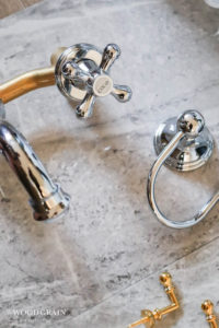 A picture of the faucet we'll be using in the bathroom remodel.