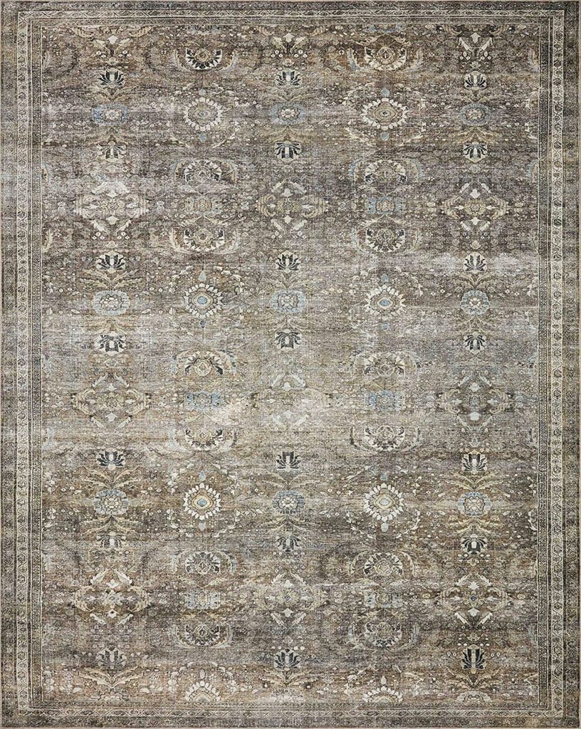 A picture of the new rug we chose for our living room. 