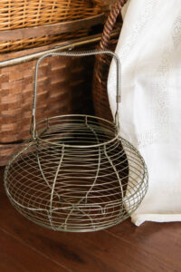 A picture of my new wire egg basket.