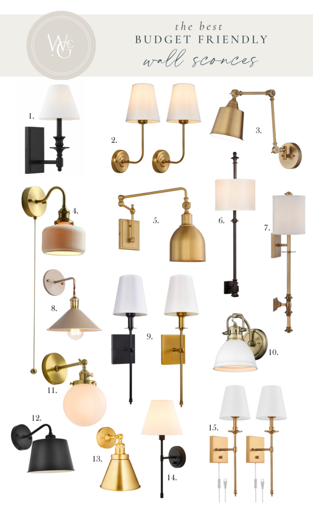 Budget friendly walls sconces