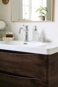 A picture of our Willow house master bathroom.